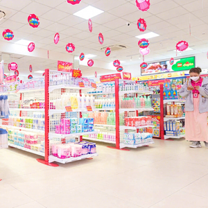 Fabricant vietnamien Étagères de supermarché en métal léger à mailles double face Affichage personnalisé Étagères de magasin de gondole - Product Image 2