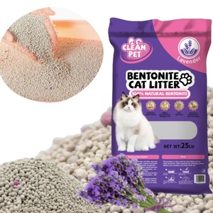 Litière pour chat en bentonite à faible odeur, anti-évasion d'odeurs, au charbon actif, parfum naturel, facile à nettoyer, pour plusieurs chats - Product Image 1