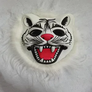 Nicro EVA Animal Fur Mask Halloween Costume Party Supplies Tiger Leopard Orangutan Wolf Halloween Mask