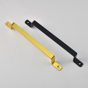 Modern Bar Furniture Handle Iron Cabinet <b>Door</b> Handle <b>Black</b> And Gold Die Casting Modern Minimalist Style - Product Image 2