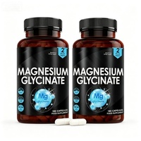 Capsules de glycinate de magnésium (180 capsules) - Peuvent améliorer la mémoire et le sommeil - Déconseillé aux femmes enceintes