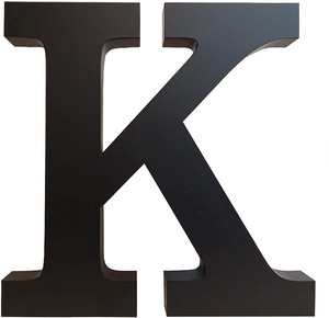 Nero 3D villaggio in ferro battuto lettera decorazione parete segno per galleggianti numero di casa lettere - Product Image 1