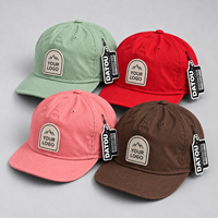 Casquettes de baseball vierges personnalisables en gros, avec patch frontal, visière incurvée, 6 panneaux, style streetwear décontracté, unisexe, couleurs assorties
