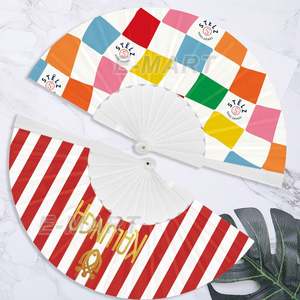 Abanico Plegable de Bambú de 13 Pulgadas con Logotipo Personalizado, Abanico Plegable Grande para Sublimación, Ideal para Bodas y Baile - Product Image 5