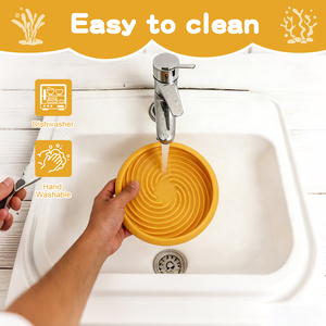 Gamelle anti-glouton étanche en silicone <span class=keywords><strong>de</strong></span> qualité alimentaire <span class=keywords><strong>pour</strong></span> animaux <span class=keywords><strong>de</strong></span> compagnie avec base à ventouse, petit tapis à lécher <span class=keywords><strong>pour</strong></span> chat et <span class=keywords><strong>chien</strong></span>, logo personnalisé - Product Image 5