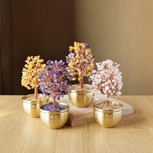 थोक प्राकृतिक पत्थर का अवगुण फेंग शुई के साथ पैसे के पेड़ का चिप्स - Product Image 2