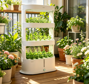 Système de culture hydroponique intelligent à 3 niveaux avec éclairage LED pour herbes et légumes <span class=keywords><strong>d</strong></span>'<span class=keywords><strong>intérieur</strong></span> - Product Image 2