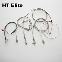 Sonde de température industrielle en acier inoxydable tressé de type baïonnette avec sonde à ressort réglable, OEM Type K IP65