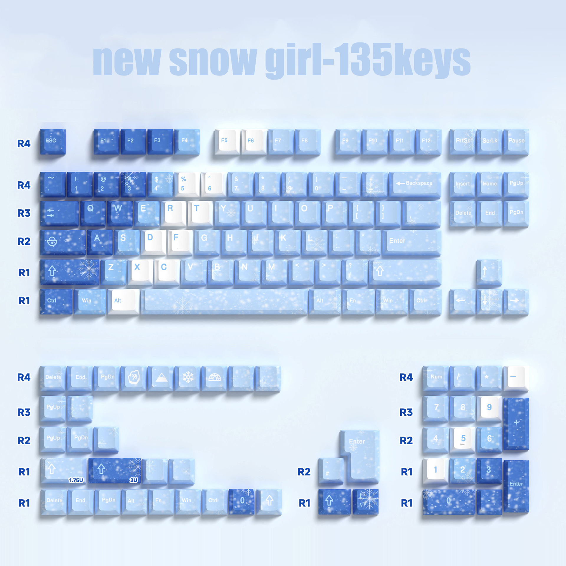 New Snow Girl 135keys