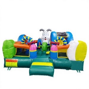 Commercial grade bunny <b>inflatable</b> bouncy castle and slide combo juego inflable conejo - Product Image 1