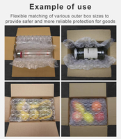 Rouleaux d'enveloppe de sac en film à bulles d'air de bonne qualité Emballage de film à bulles d'air antichoc Protéger les produits fragiles
