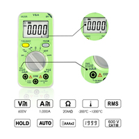 VA25A Multimeter Saku Digital Pintar 600V 1A 20M Auto Trms Pengukur Arus Tegangan Resistansi Tipe K 4-Digit