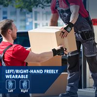 Lector de Códigos de Barras Inalámbrico de Mano Eyoyo con Gatillo para Dedos, Lector de Códigos QR 1D y 2D, Escáner de Guantes Bluetooth para Almacén