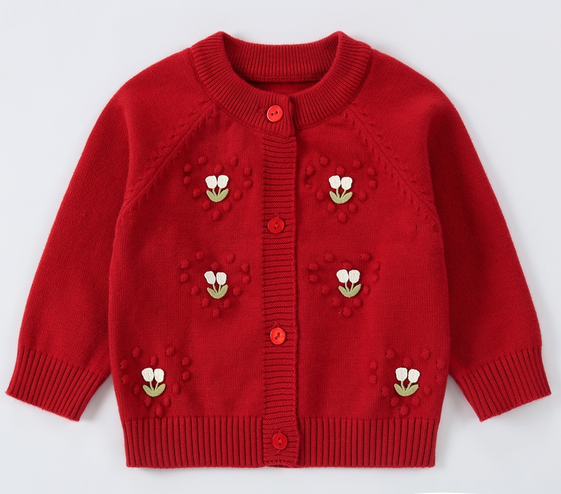 Custom Logo Autumn Kids Girl Knitting