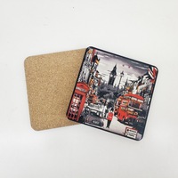 Sous-verres de sublimation personnalisables de 3,94 pouces (100 mm) carrés et à coins arrondis, antidérapants, tapis et coussinets imperméables pour la sublimation