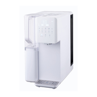 Distributeur d'eau chaude/froide domestique de bureau électrique avec filtration RO à 4 étapes et osmose inverse, en plastique ABS sans BPA pour usage domestique