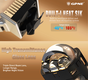 Fabrika fiyat üçlü yüksek ışın Led far projektör LS5 + 3S 95w Focos Led Para otomatik Biled <span class=keywords><strong>Lens</strong></span> 3 inç Bi Led projektör <span class=keywords><strong>Lens</strong></span> - Product Image 6