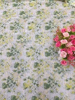 Sifon baru dicetak renda bordir Tulle kain cangkang gaya polos meninju Scindapsus desain untuk pernikahan dan anak perempuan
