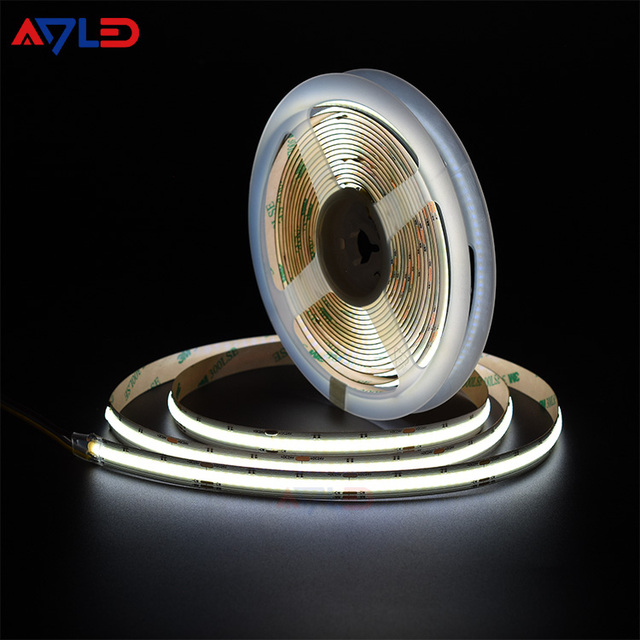 High CRI 90 640 Led Cob CCT 10mm DC24V IP20 Customizable Commercial Project Flexible Cob LED Light Strip for Mall Home