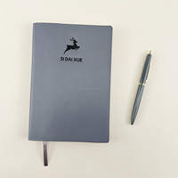 Ensemble cadeau d'affaires de luxe personnalisé avec logo en relief, carnet en PU et stylo à bille en métal pour la promotion de l'entreprise