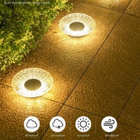 Lumière solaire murale extérieure décorative moderne en acrylique, étanche IP65, LED à intensité variable, 8-10 heures, CRI 90, pour jardin, cour, clôture, véranda
