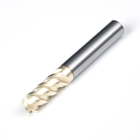 Fraise à rayon d'angle à 4 cannelures série UH en carbure, hélice à 45°, HRC55-70, fraise de fraisage ODM/OEM pour acier inoxydable et alliage de titane