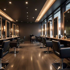 Espejo de Barbería Comercial de Metal y Madera Real, Moderno, Ajustable, Elegante y Duradero, Modelo 316 para Barbería - Product Image 1