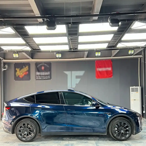 Wrapmaster 1.52*17m PET Bleu Nuit Métallique Fantôme Vinyle Wrap TPU Body Wrap Anti-Rayures Changement de Couleur pour Films de Voiture - Product Image 4