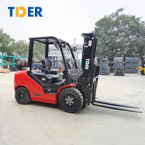 TDER Forklift propana 5 Ton 4.5 Ton 4 Ton 3.5 Ton 3t Forklift lpg 1.5 Ton 2 Ton angkat garpu lpg - Product Image 1