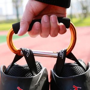 Mosquetón de aluminio en forma de D con capacidad de carga de 10 kg, gancho para senderismo al aire libre con mango de espuma para accesorios deportivos - Product Image 1