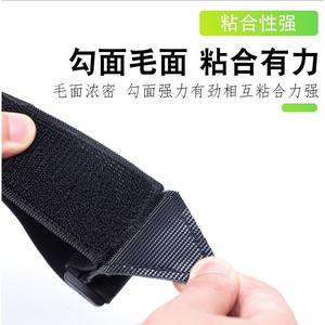 สายรัดเวลโครยืดหยุ่นสีดำขนาด 25 มม. X 150 มม. สำหรับจัดเก็บและยึดอุปกรณ์โมกซิบิชั่น - Product Image 4