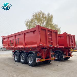 Remolques de camión de 3/4/5 ejes, 40Ton, 60Ton, 70Ton, 40ft, 60ft, transporte de piedra, equipo de inclinación, <span class=keywords><strong>remolque</strong></span> de <span class=keywords><strong>carga</strong></span> - Product Image 1