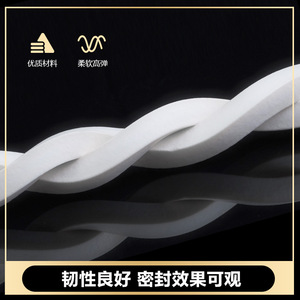 Foamed Silicone Silicone Foam Square Strip High Temperature Resistant Sealing Strip For Mechanical Cabinet Doors And Windows - Product Image 4