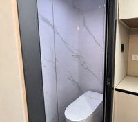 Hôtel conteneur préfabriqué en acier, modulaire, flottant, extensible, portable, entièrement équipé, prêt à l'emploi, de type capsule compacte, rapide à installer
