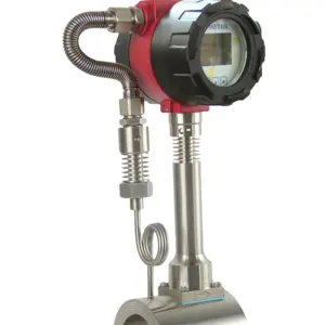 Water Meters With Totaliser High Temperature High Pressure Gas Steam Measurement Digital Sensor Vortex Flowmeter