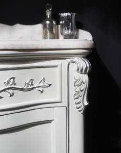 2025 pabrik OEM Foshan Vanity grosir kabinet desain klasik antik putih kamar mandi - Product Image 5