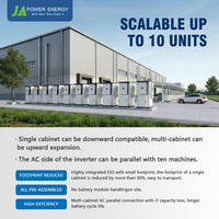 Armoire de batterie haute tension étanche IP65 JApower 125kW 348kWh pour onduleur hybride Deye, stockage extérieur commercial LiFePO4