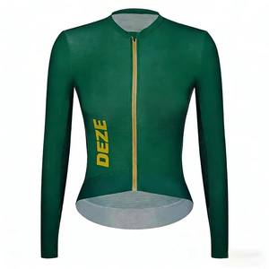 Maillot de Ciclismo Ligero para Mujer, Tejido Refrigerante, Transpirable, de Secado Rápido, para Paseos Nocturnos de Verano, Venta al por Mayor Personalizada - Product Image 1