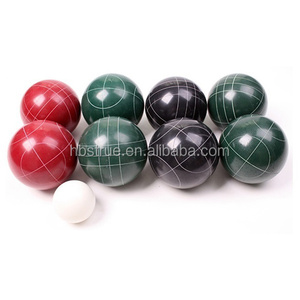 Set di <span class=keywords><strong>Bocce</strong></span> in Resina <span class=keywords><strong>Plastica</strong></span> da Esterno Strue 8 Palline 72-73mm per Esercizio Fisico Colorato - Product Image 3