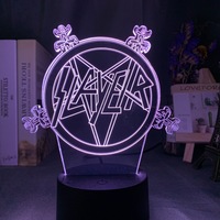 Lampe de table LED en acrylique à illusion 3D d'instrument de musique, changeant de couleur, pour chambre à coucher, cadeau pour les fans de musique