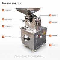 Broyeur industriel universel à disques haute vitesse, de 12 à 120 mesh, pour le broyage d'épices et de produits chimiques