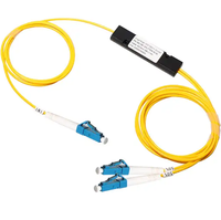 Splitter FBT 1*2 dengan Rasio Kopling 1:99 hingga 50:50 Single Mode 1310/1550nm untuk Jaringan POE TCP GSM FTTX