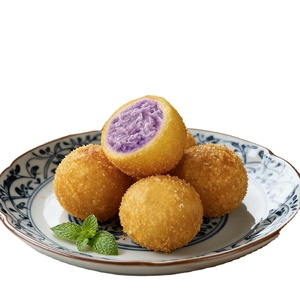 Bolas de Taro y Camote Congeladas Sanquan, Postre Crujiente de Repostería Congelada Rápida para Restaurantes y Cafeterías, Bolsa Apta para Niños - Product Image 1