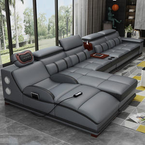 Sofás Modernos <span class=keywords><strong>Baratos</strong></span> en Forma <span class=keywords><strong>de</strong></span> L, <span class=keywords><strong>de</strong></span> Cuero Blanco <span class=keywords><strong>de</strong></span> Lujo, con Función <span class=keywords><strong>de</strong></span> Masaje, Conjunto <span class=keywords><strong>de</strong></span> Sofás Seccionales <span class=keywords><strong>de</strong></span> Esquina para Sala <span class=keywords><strong>de</strong></span> Estar - Product Image 1