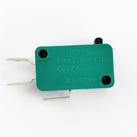 Micro-interrupteur de courant haute puissance 3 broches série KW7, interrupteur de fin de course miniature vert