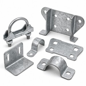 Raccords de tuyauterie pour bétail, quincaillerie d'élevage, pièces de boxes pour bovins, colliers de ferme galvanisés, personnalisables OEM - Product Image 1