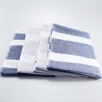 Serviette de table de Style nordique, pas cher, teint en fil, 100% pur coton, tapis de table, serviette en coton