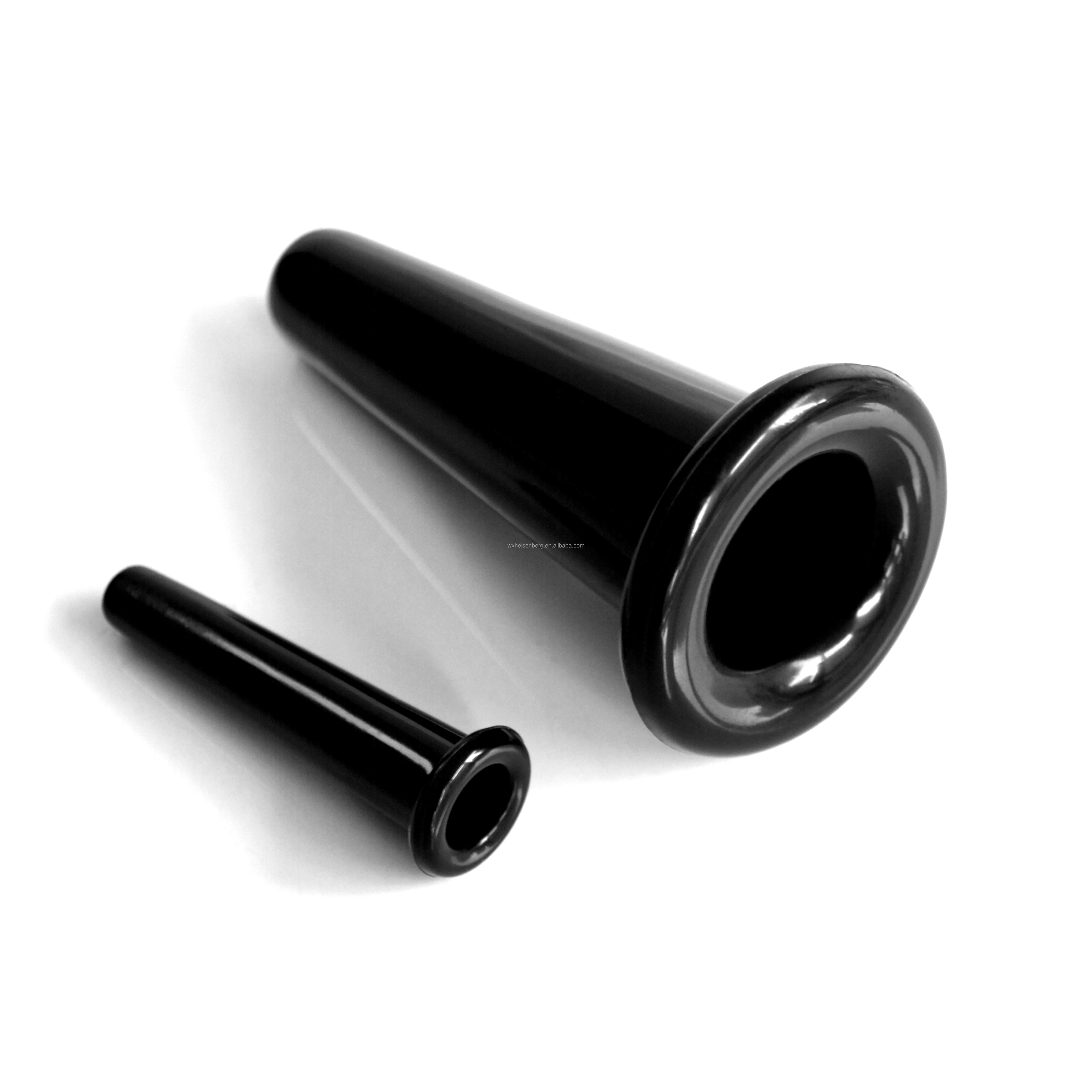 Set di coppette in silicone nero