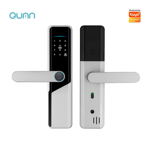 Qunn thông minh tuya ứng dụng khóa cửa không dây Key điện tử đầu đọc dấu vân tay kỹ thuật số mật khẩu & thẻ Swipe Wifi kết nối - Product Image 1