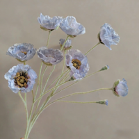 Fleur de pivoine artificielle en soie faite à la main de 65 cm, 5 têtes, tige floquée, grande décoration de table pour la maison, mariage, célébration festive, multi-usages